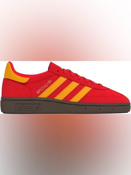 Adidas Handball Spezial J Red Orange Gum Sneakers Jp9554 7 Youth/8 Women’s
